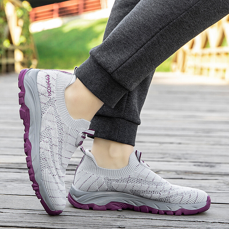 Womens Hiking Shoes Slip On Sneakers Outdoor Men Wide Width Comfort