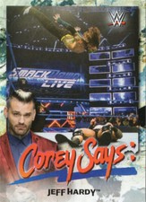 2019 Jeff Hardy Topps Smackdown Live WWE Wrestling Card CG-8 Corey Graves Says