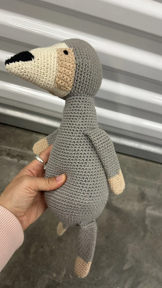 Плюшевая игрушка-животное ручной работы вязание крючком ленивец - Изображение 4 из 4