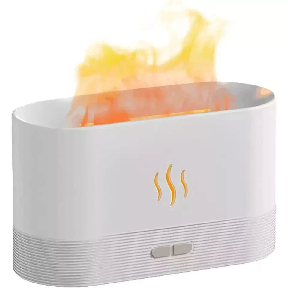 UMIDIFICATORE DIFFUSORE AROMA EFFETTO FIAMMA AROMATERAPIA OLI ESSENZIALI PROFUMO - Immagine 3 di 4