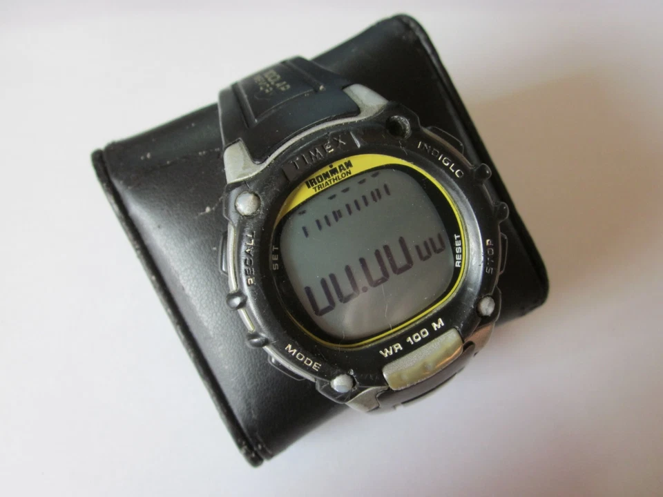 TIMEX Ironman Triathlon Indiglo Alarm Chronograph Quartz Herren Armband Uhr 131 - Bild 2 von 4