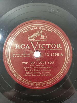 10'' 78 -Dorothy Kirsten/Robert Merrill-Why Do I Love You/I'll See You Again V/V