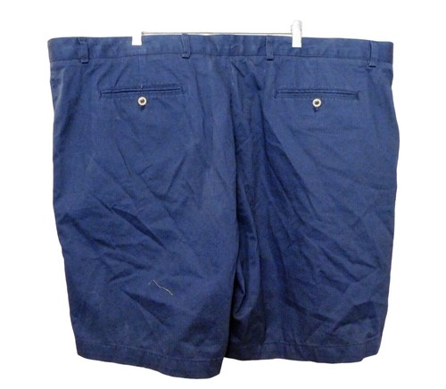 Casuals Shorts by Roundtree & Yorke 52 Actual W51 Dark Blue Pleated Front Cotton - Picture 5 of 6