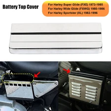 Chrome Top Battery Cover Trim Accent For Harley Sportster XL 82-96 Super Glide