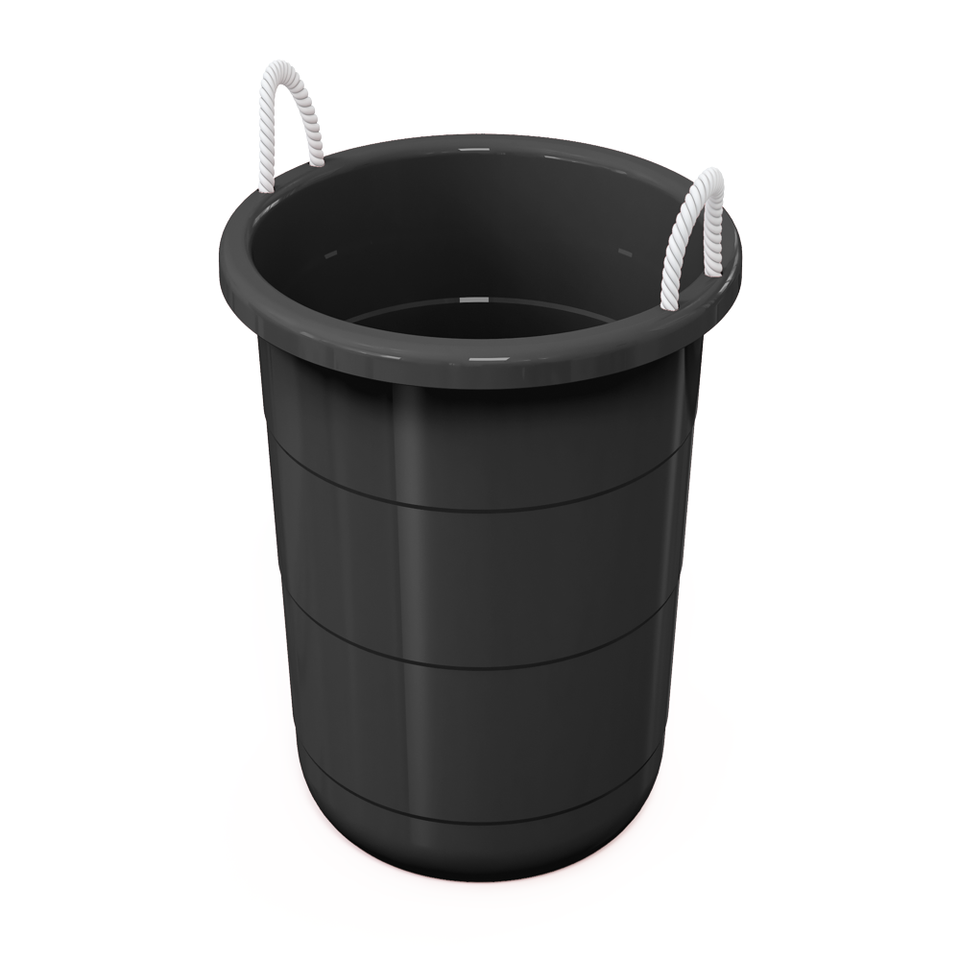 Mainstays Flexible 17 Gallon Plastic Tub with Rope Handles, Black eBay