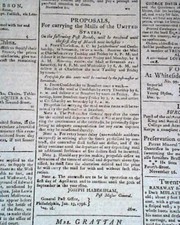 From PHILADELPHIA Pennsylvania PA Was U.S. Capital Rare 1798 American Newspaper