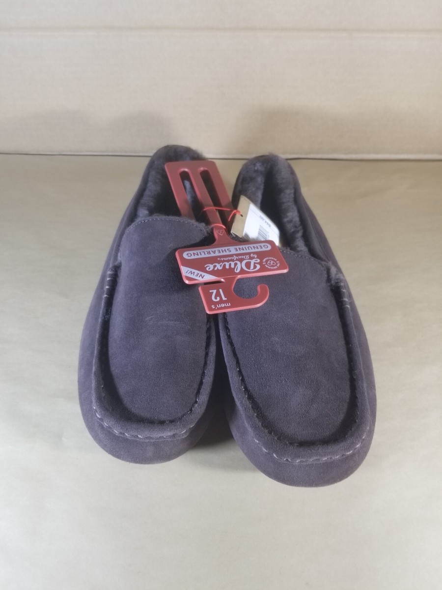 Dluxe Pantuflas Dearfoams Hombre Dluxe By Dearfoams Men's Genuine