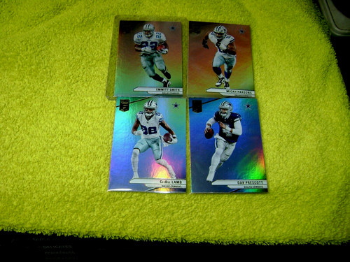 2024 Donruss Elite Emmitt Smith Card + LAMB, PARSONS & PRESCOTT Dallas Cowboys - Picture 1 of 4