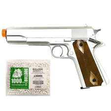 HFC 1911 Airsoft Pistol Green Gas 250 FPS Non - Blowback ABS/Metal 1000 6mm BBs