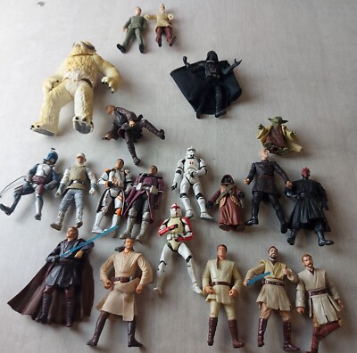 Grand lot de figurines Star Wars, Hasbro, années 2000, vintage