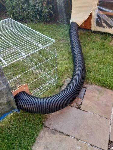 OMLET ZIPPI RABBIT *POP HOLE DOOR* KIT HUTCH RUN CONNECTOR PIPE TUNNEL TUBE FITS ZIPPI OMLET