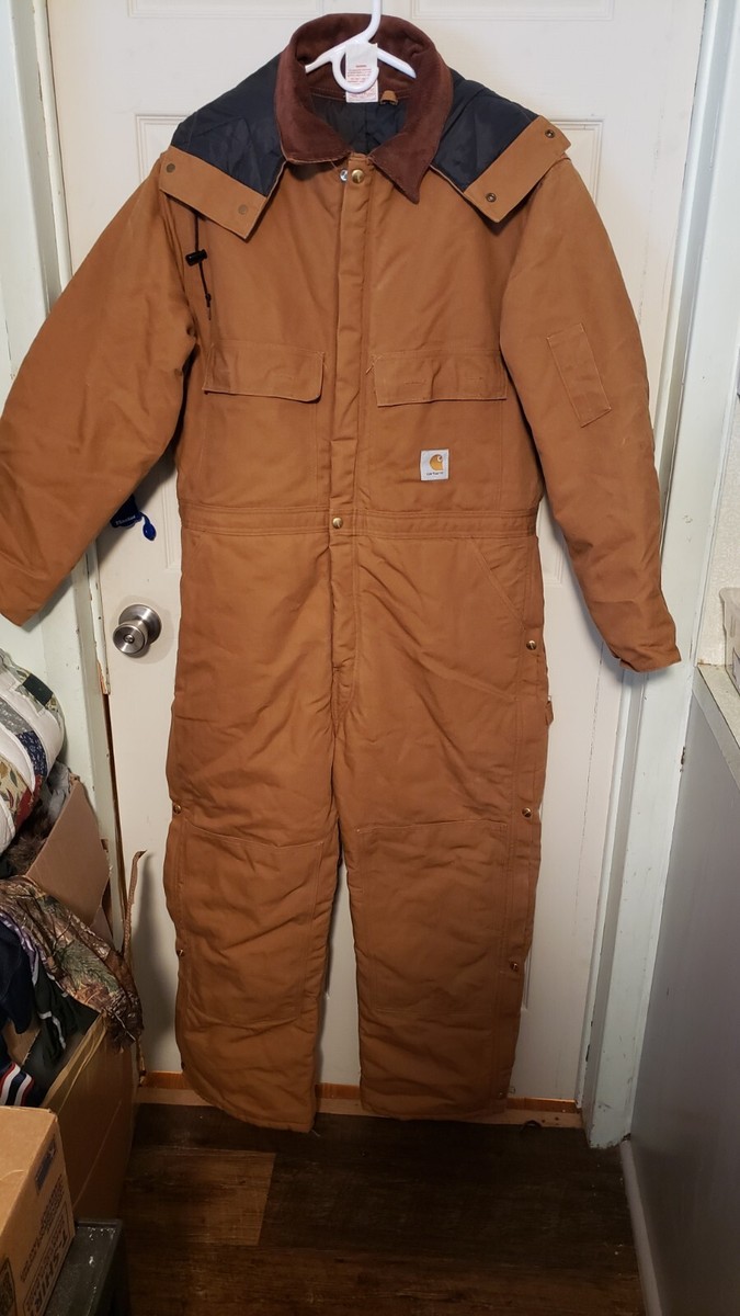 Carhartt Coveralls With Hood Mens Size 46 Short R68QZS Carhartt