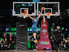 V0262 JaVale McGee Slam Dunk Contest Two Rims Decor WALL POSTER PRINT