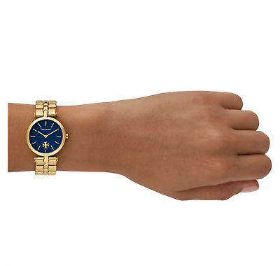 TORY BURCH KIRA BLUE TBW2043 GOLD TONE BRACELET LADIES WATCH TORY BURCH KIRA BLUE TBW2043 GOLD TONE BRACELET LADIES WATCH