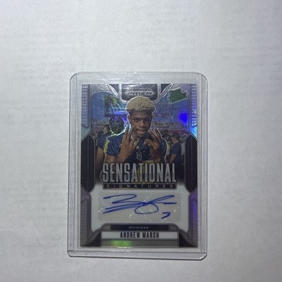 2025 Panini Prizm Draft Picks - Sensational Signatures Andrew Marsh #SS-AWM