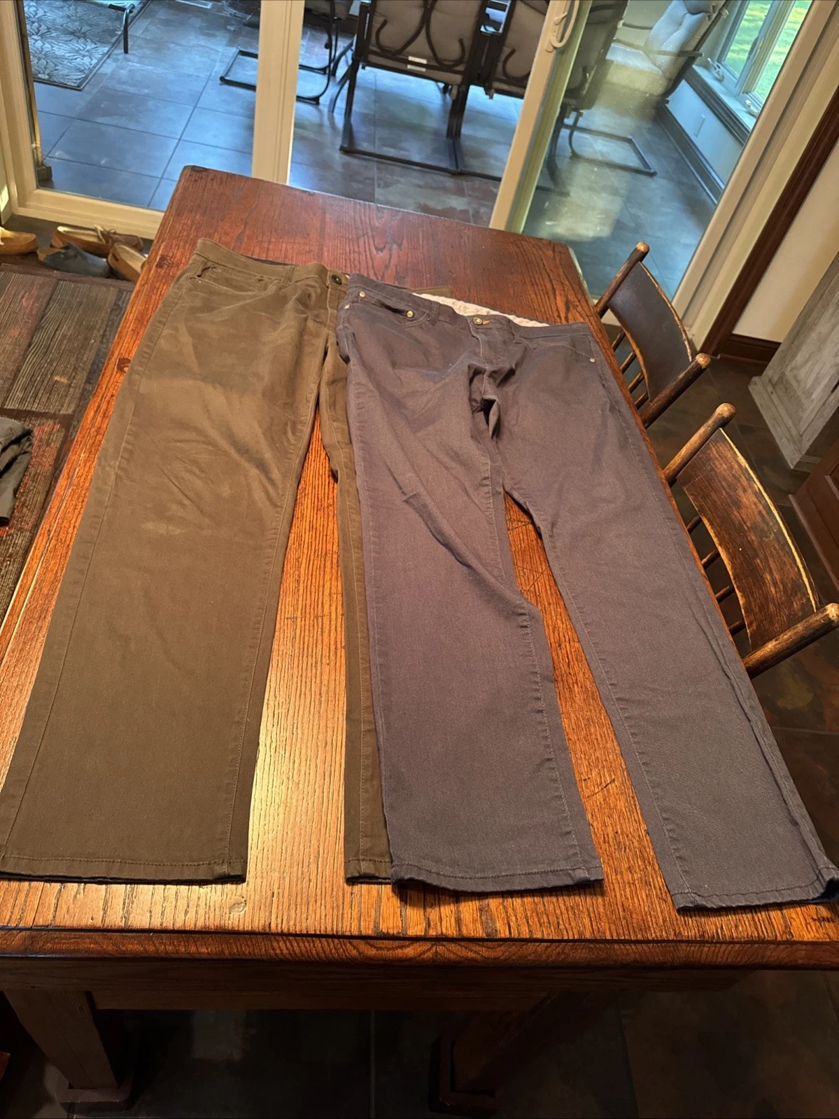 Weatherproof Vintage Men's Chino Pants 36x32 Straight Fit 2 Pair Lot RN 150454