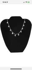 Padded Necklace Display Easel in Black Velvet Set of 3 Necklace not Included