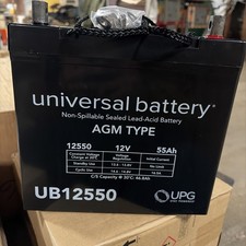 UB12550 AGM Battery UPG Universal Sealed Lead-Acid Battery, - 22NF 12V 55Ah
