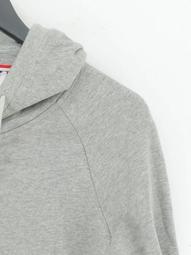 Thom Browne Felpa con Cappuccio Donna S Grigio Rigato 100% Cotone Pullover