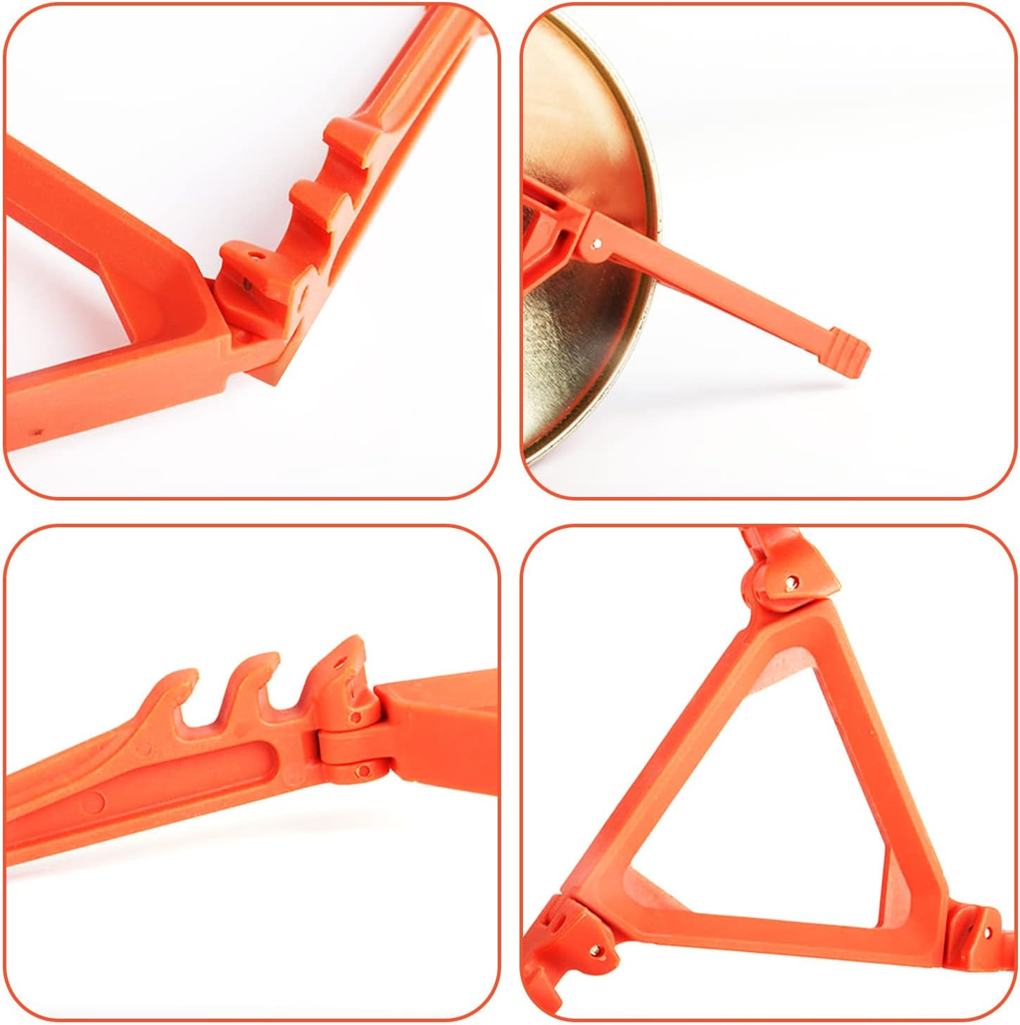 Support de réservoir de gaz pliable noir en ABS pour cartouche camping