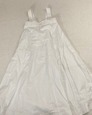 Zara Dress Womens Small White Sleeveless Fit & Flare Midi Casual Summer