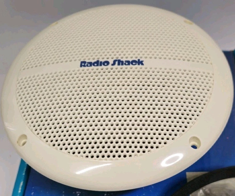 Altavoz marino bidireccional Radio Shack 6 pulgadas para todo tipo de clima #40-1371 stock antiguo caja abierta Foto 2 de 4
