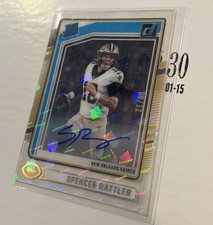 2024 Clearly Donruss /Spencer Rattler /Holo  Rated Rookie  #94 Auto /32🔥