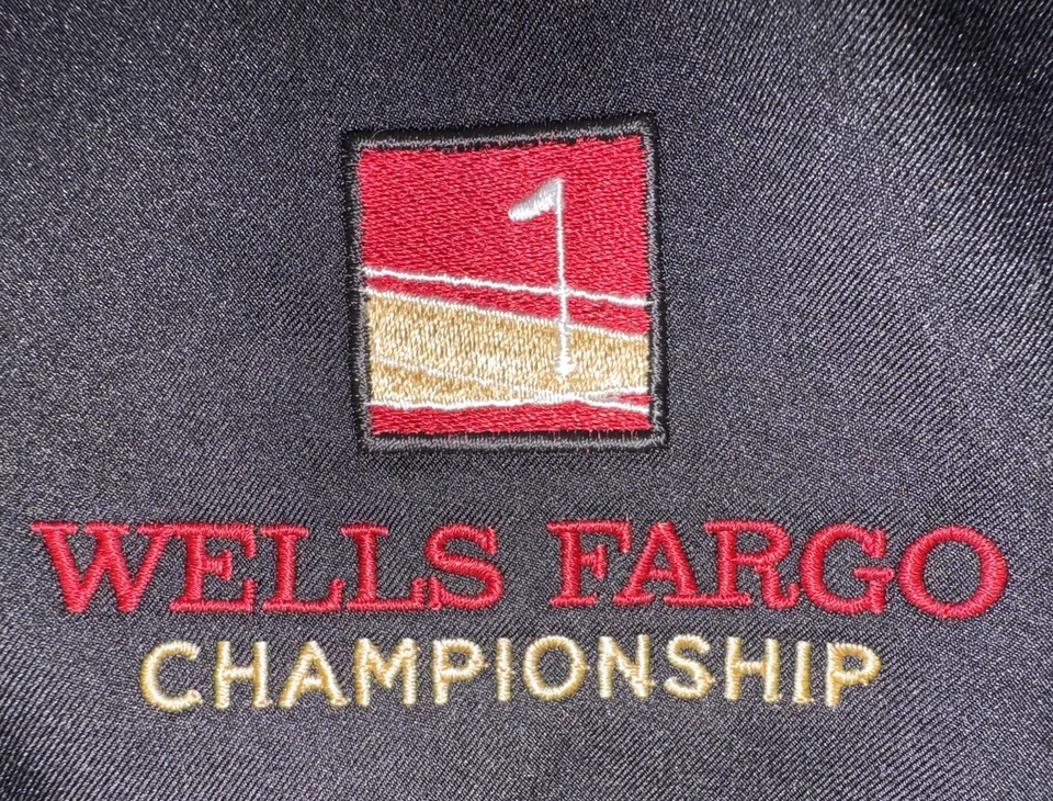 Chaqueta de campeonato de golf PGA Wells Fargo para mujer talla mediana negra cremallera completa Foto 2 de 4