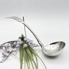 Antique Silver Plated Sauce Ladle English Ladle Letter V
