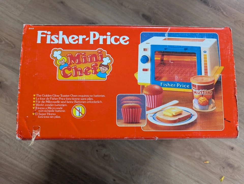 Fisher Price Mini Chef Microwave / Toaster Oven No. 2117 Unopened in Original Box - Image 4 of 4