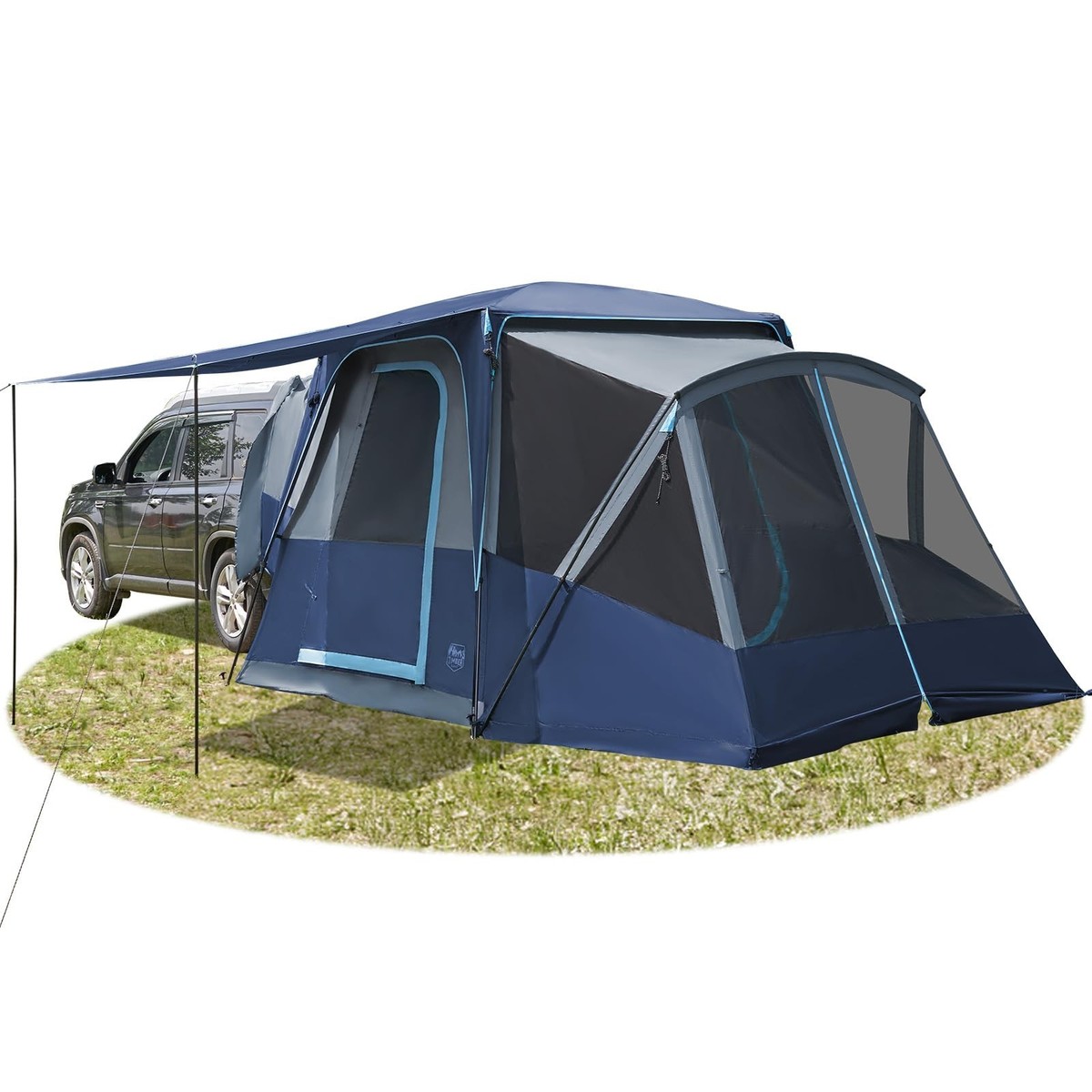 5-9 Person SUV Tent with Screen Porch and Awning for Family