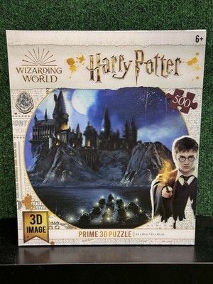 Harry Potter Hogwarts Castle At Night 3D 500 Piece Jigsaw Puzzle