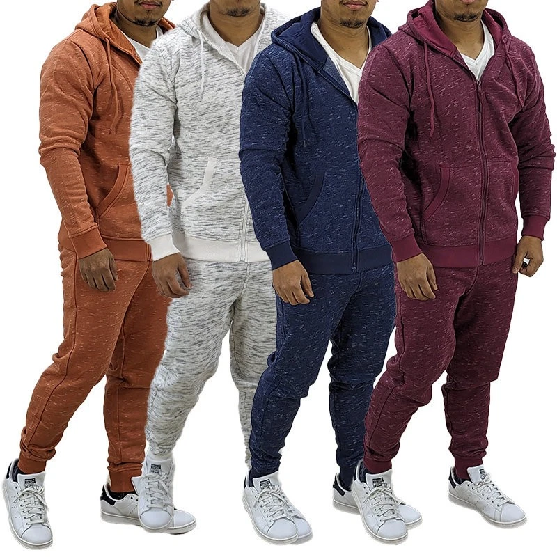 New Mens Full Zip Tracksuit Hoodie Running Bottoms Jogging Joggers Gym Top S-2XL