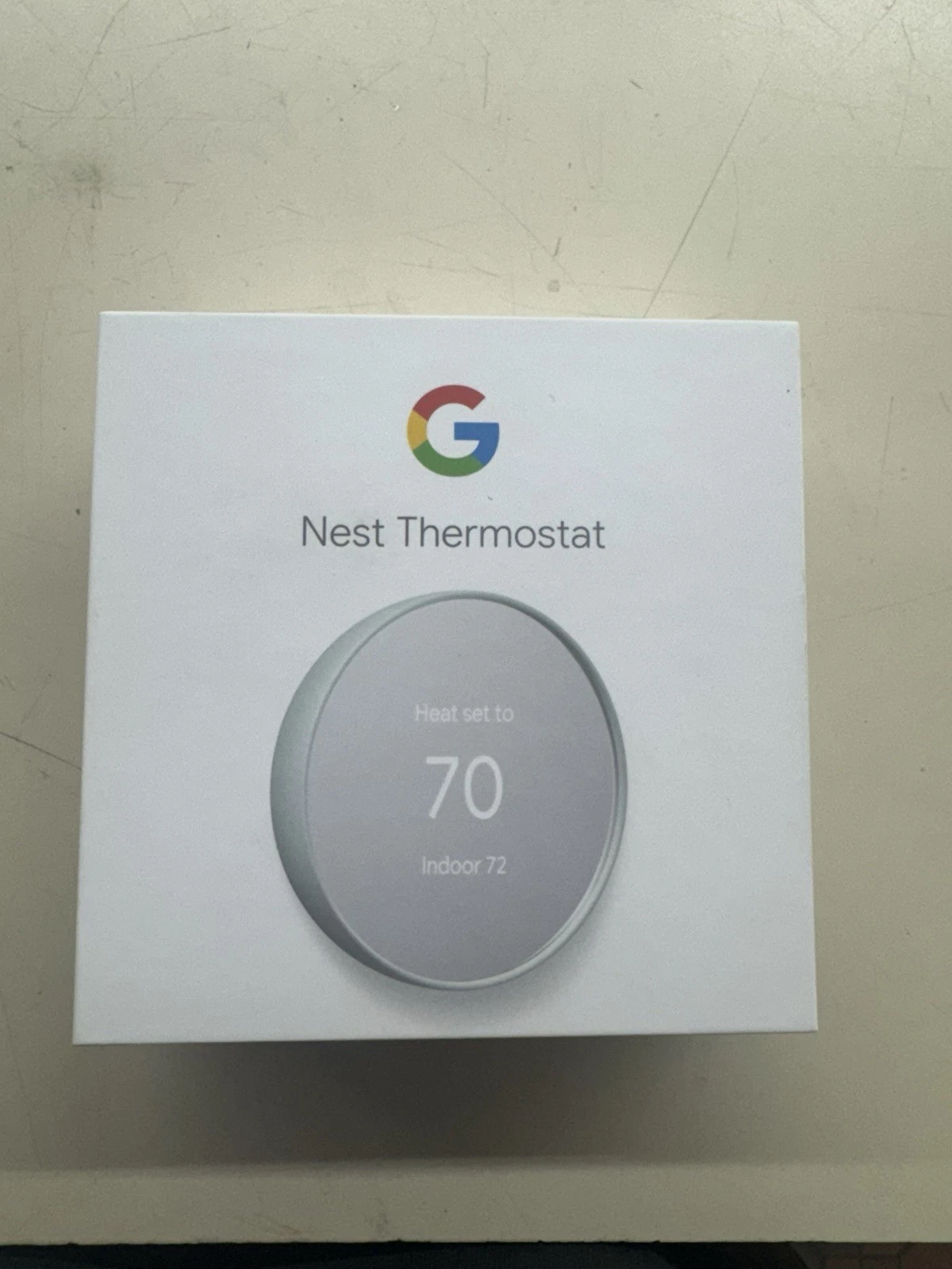 Google Nest Smart Programmable WiFi Thermostat Fog Gray