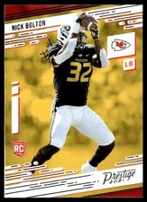 2021 Panini Prestige Nick Bolton Rookie Kansas City Chiefs #253