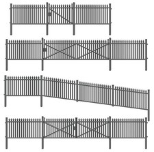 Peco LK12117 Lineside TT:120 GWR Spear Fencing, Gates & Ramps Single Short