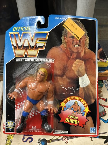 1992 Hasbro WWF Action Figure MOC Sid Justice WORL...