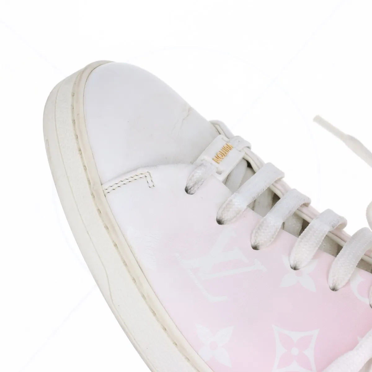 Louis Vuitton Front low line 20 years Leather Sneakers 37.5 Ladies' pink x white thumbnail 18