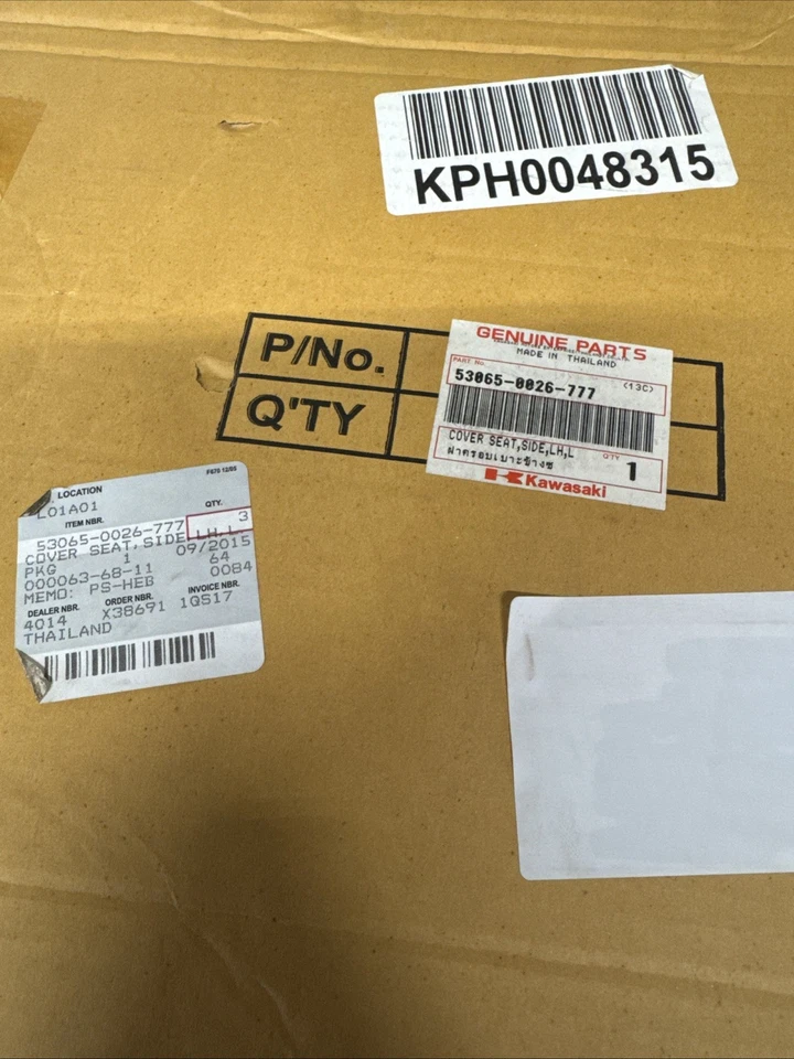 NUEVO OEM 2015-2017 KAWASAKI NINJA 300 FUNDA ASIENTO LADO IZQUIERDO VERDE 53065-0026-777 Foto 4 de 4