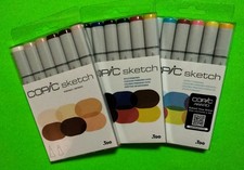 LOT de (3) croquis COPIC ~ PORTRAITS, GRAS & PRÉFET PRIMAIRE ~ OFFRE @ 32,88 $ ~ oh, mon !