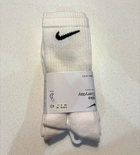 Nike Everyday Dri-FIT Cotton Cushioned Low Cut Socks White 3 Pack UK 9-11