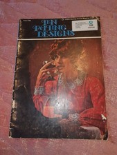 Ten Tatting Designs Vintage Patterns Booklet By Coats, Lace, Lacemaking 