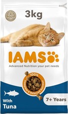 IAMS - Dry Cat Food - Senior - Tuna - Wheat Free - Supports Heart Health - 3kg 6.83 per kilo