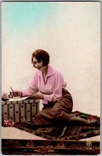 Antique RPPC Postcard Marie Claus Letter Botterijstraat Gent Fr 1920s