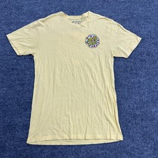 Riot Society T-shirt Mens Size M Yellow Santa Cruz Graphic Short Sleeve USA Made