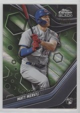 2023 Topps Chrome Black Green Wave Refractor 5/99 Matt Mervis #84 0rm0