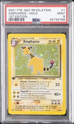 Ampharos 1/64 Neo Revelation Holo Rare 1st Edition