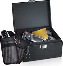 Faraday Key Fob Protector, Faraday Box for Car Keys with 2 Pack Faraday Bags, RF