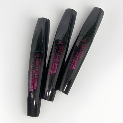 Manhattan WONDER FULLY REAL Supreme Lash Mascara 1010N BLACK 3 Stück 3 x 11 ml