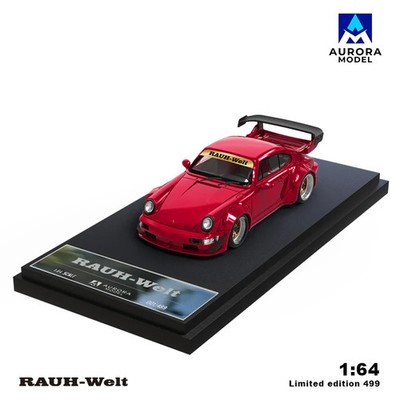 Aurora Model 1/64 Porsche RWB 964 - Metallic Red
